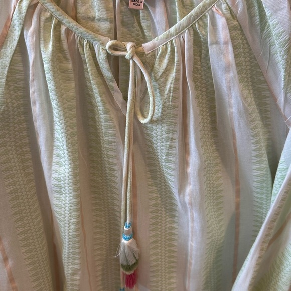 Philosophy Light Green and Pink Blouse - Picture 3 of 7